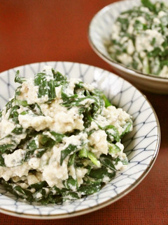 夕食に♪木綿豆腐とひしおdeニラの白あえ-レシピのメイン写真