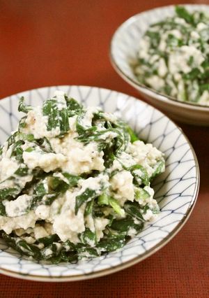 夕食に♪木綿豆腐とひしおdeニラの白あえ-レシピのメイン写真