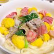 ごまドレで♪簡単!豚肉のサラダうどん