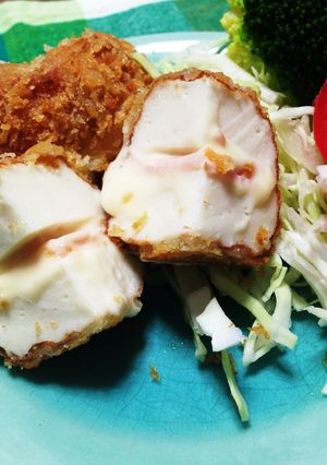 魚河岸あげでサクッとハムチーズカツ☆-レシピのメイン写真