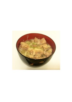 彼氏が満足する夜食、白だし鳥もも肉うどん-レシピのメイン写真