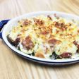 ズッキーニとナスとコンビーフのチーズ焼き