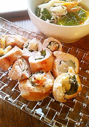 鶏胸肉ポテトサラダ巻-レシピのメイン写真