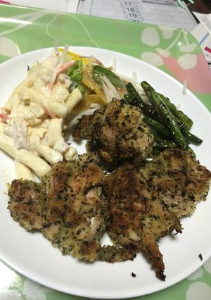 香ばしい、鶏肉の香草パン粉焼き!!-レシピのメイン写真