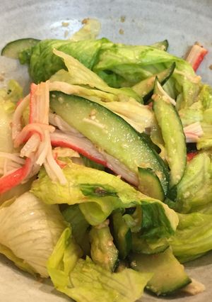 胡麻味噌ドレッシングサラダ-レシピのメイン写真