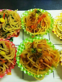 お弁当すきまに☆一気に三種のパスタ-レシピのメイン写真