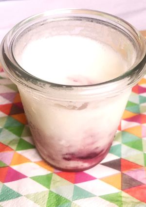 レンチン♪カシス味クリームチーズプリン-レシピのメイン写真