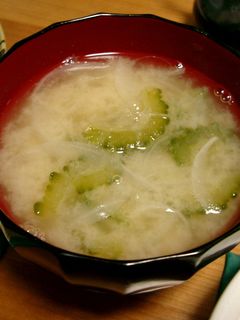 ゴーヤの味噌汁-レシピのメイン写真