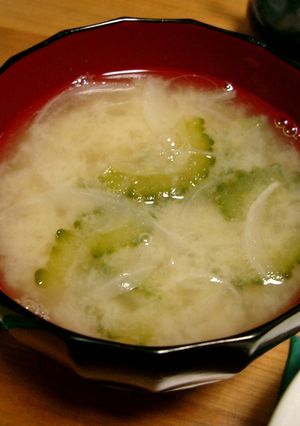 ゴーヤの味噌汁-レシピのメイン写真