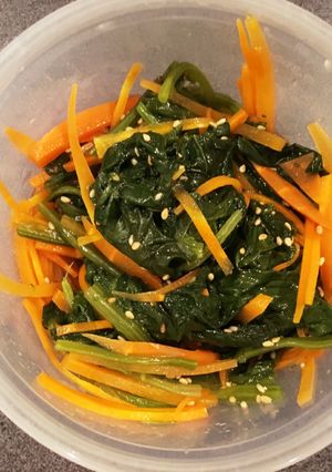 ほうれん草とにんじんのナムル-レシピのメイン写真