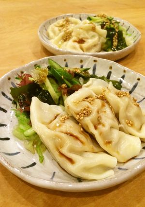 水餃子で冷しゃぶサラダ-レシピのメイン写真