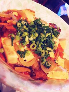 豆腐と余った唐揚げの野菜たっぷり甘酢あん-レシピのメイン写真