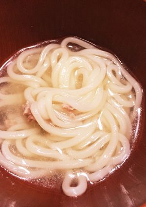 鶏ガラスープのうどん!-レシピのメイン写真