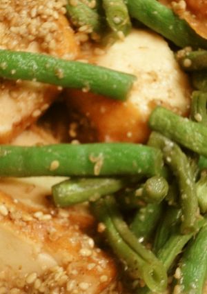 インゲンとさつま揚げの胡麻煮-レシピのメイン写真