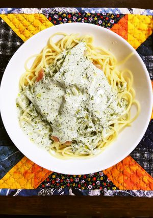 めっちゃ簡単 バジルと生ハムの冷製パスタ-レシピのメイン写真