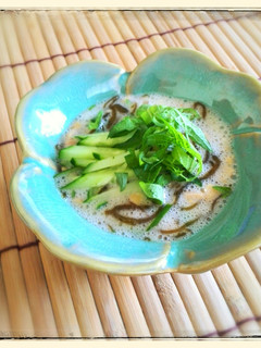 胡瓜もずく納豆☆梅風味♪-レシピのメイン写真