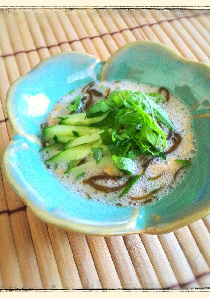 胡瓜もずく納豆☆梅風味♪-レシピのメイン写真