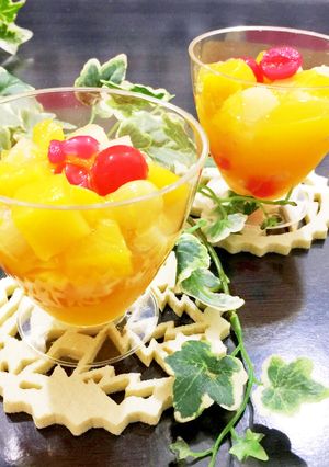 フルーツ缶とフルーツゼリーで簡単デザート-レシピのメイン写真