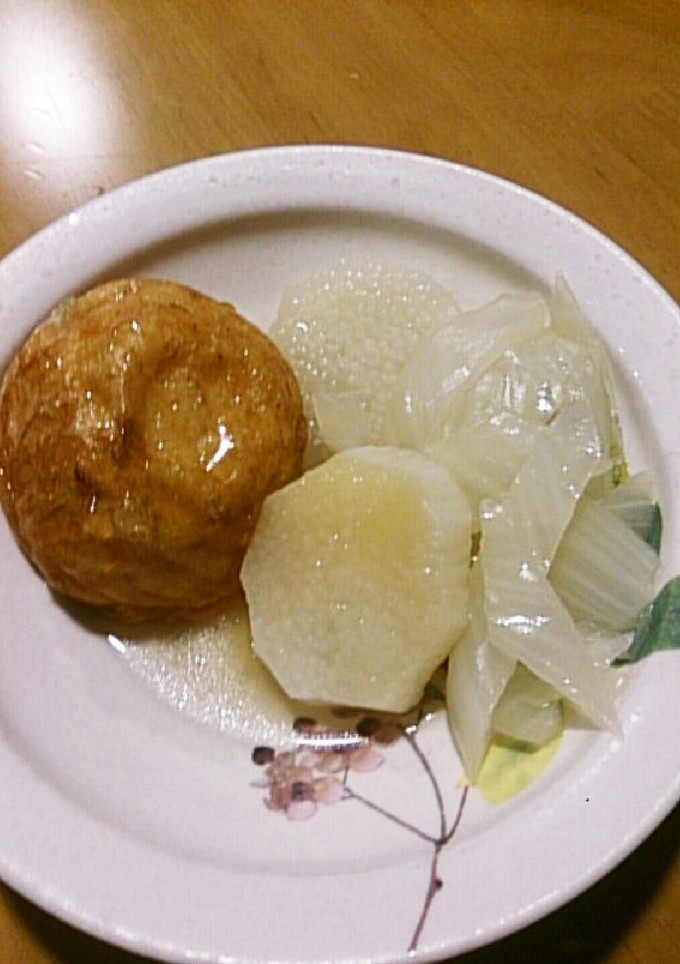 魚河岸あげと長芋と白菜さっぱりレンジ煮物-レシピのメイン写真