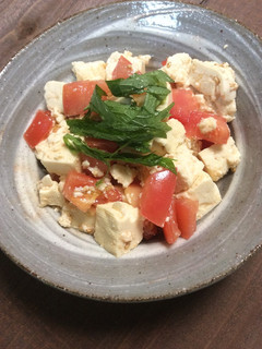 トマトと豆腐と大葉の和風さっぱりサラダ-レシピのメイン写真