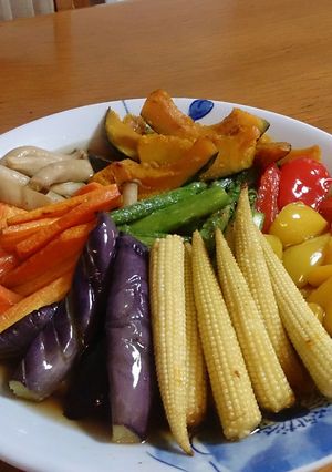夏野菜の揚げびたし-レシピのメイン写真