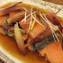 鮭とミョウガの焼き浸し-レシピのメイン写真