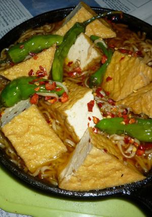 厚揚げ＋サッポロ一番で水漬けワンポット麺-レシピのメイン写真