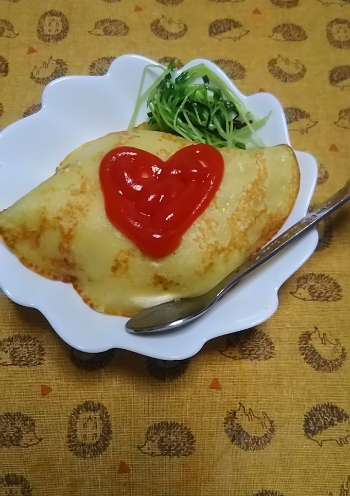コーンスープの素で☆玉子焼き風-レシピのメイン写真