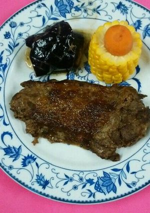 細切れ肉の牛肉ステーキ-レシピのメイン写真