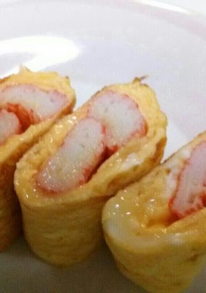 玉子1個で☆カニカマの玉子焼き☆-レシピのメイン写真