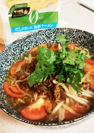 タイ風ドライカレーラーメン-レシピのメイン写真