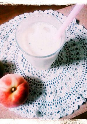 ☆桃とキウイと豆乳で♪スムージー-レシピのメイン写真