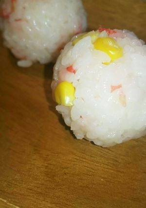桜えびコーンむすび*-レシピのメイン写真