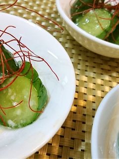 簡単★漬物風【胡瓜のピリ辛塩麹漬け】♪-レシピのメイン写真
