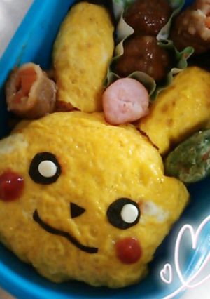 キャラ弁 ピカチュウ ポケモン-レシピのメイン写真