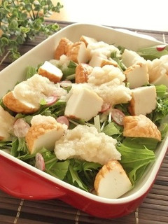 魚河岸あげ®と水菜のたっぷりおろしサラダ-レシピのメイン写真