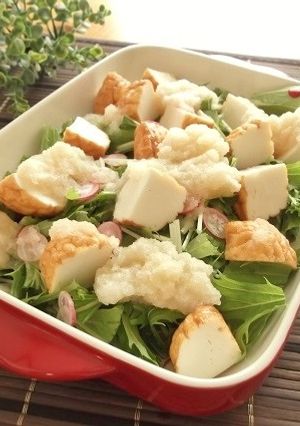 魚河岸あげ®と水菜のたっぷりおろしサラダ-レシピのメイン写真