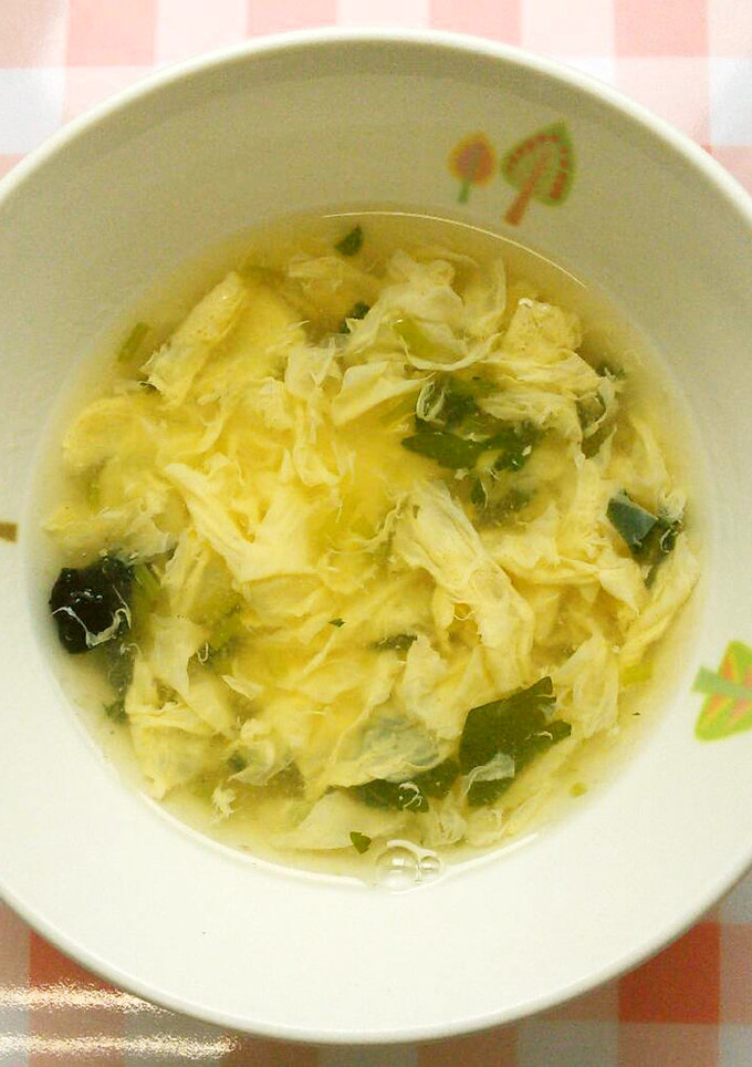 かきたま汁　給食-レシピのメイン写真