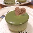 抹茶のムースケーキ