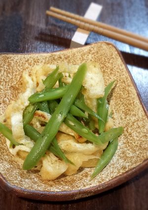 いんげんとカリカリお揚げのさっぱり和え-レシピのメイン写真