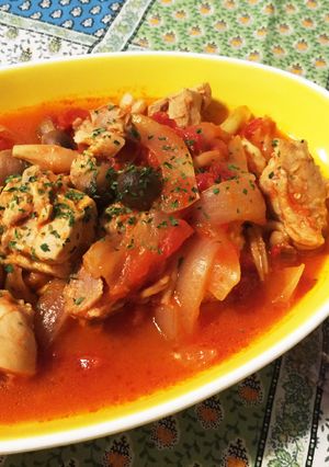 簡単！炊飯器調理！鶏肉のトマト煮-レシピのメイン写真