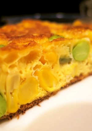 コーンと枝豆の卵焼き-レシピのメイン写真