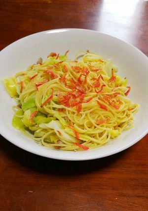 ☆きゃべつと小えびと豚挽き肉のパスタ☆-レシピのメイン写真
