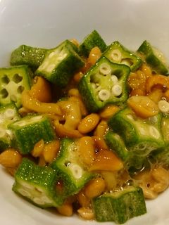 オクラとなめこの納豆和え-レシピのメイン写真