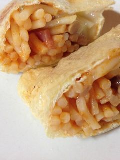 ナポリタンと納豆の油揚げつつみ-レシピのメイン写真