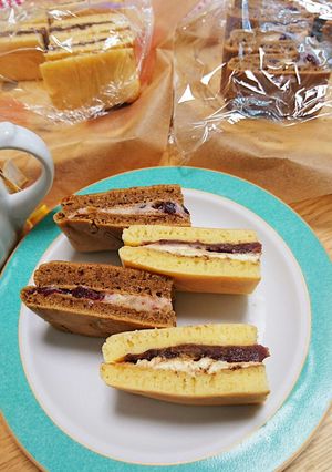 卵焼き器でホケミ焼き 珈琲風味ふたあじ-レシピのメイン写真