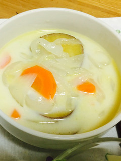 さつまいもと野菜のミルクスープ-レシピのメイン写真