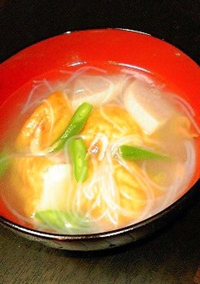魚河岸あげの中華風スープ-レシピのメイン写真