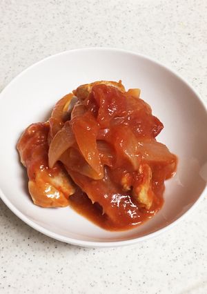 ☆簡単でおいしい！鶏もも肉のトマト煮☆-レシピのメイン写真