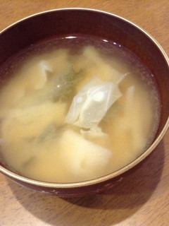 ほうじ茶入りのお味噌汁-レシピのメイン写真